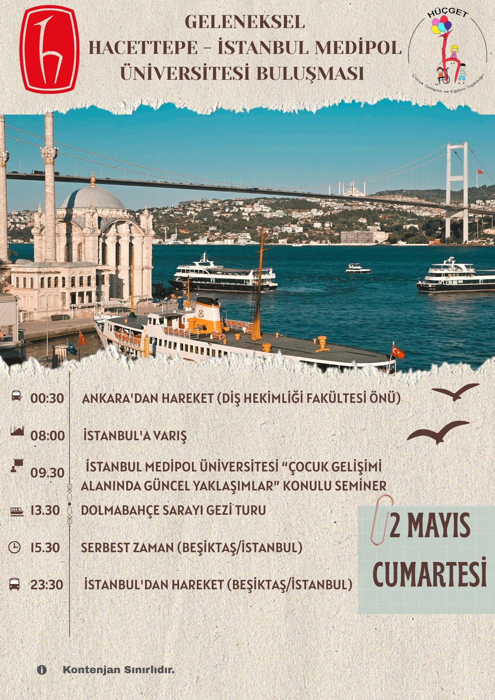 Geleneksel Hacettepe Çocuk Gelişimi - İstanbul Medipol Çocuk Gelişimi Buluşması