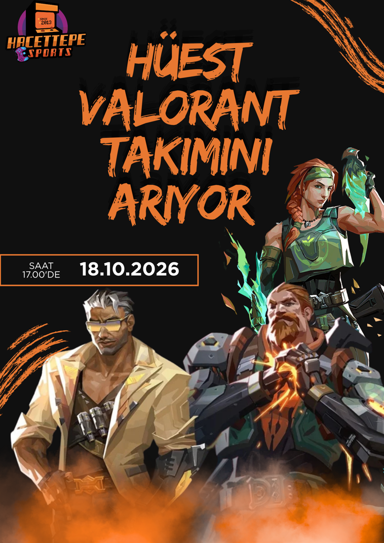 HÜEST VALORANT TAKIMI SEÇMELERİ