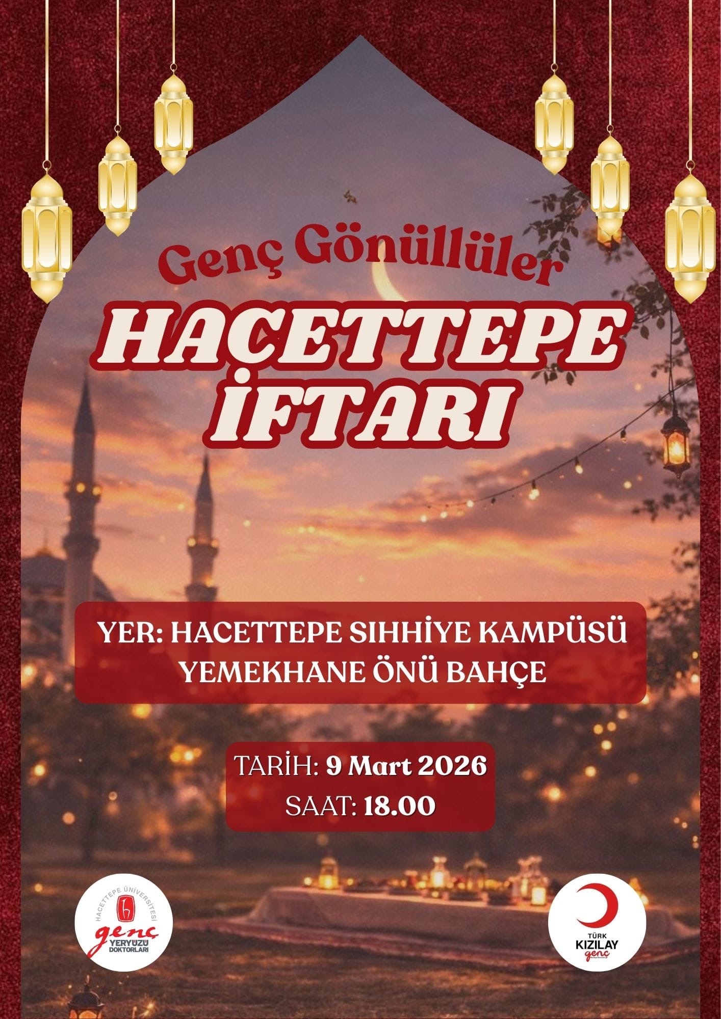 Genç kızılay ve genç yeryüzü doktorları topluluğu ile iftar etkinliği