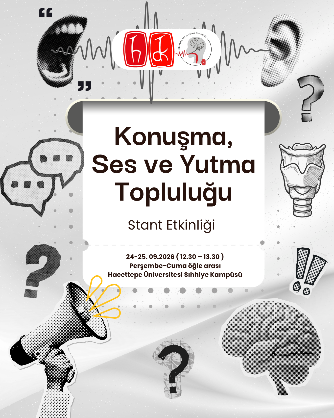 Konuşma Ses ve Yutma Topluluğu Stant Etkinliği