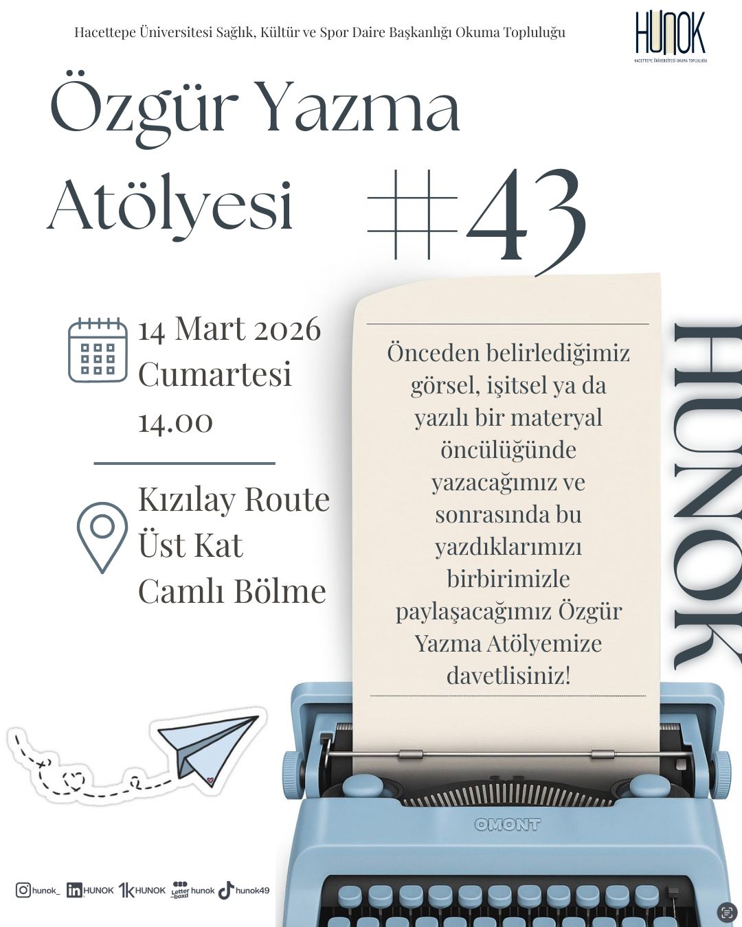 Özgür Yazma Atölyesi