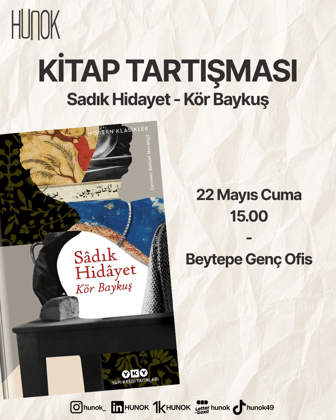 Kitap Tartışması: Kör Baykuş – Sadık Hidayet