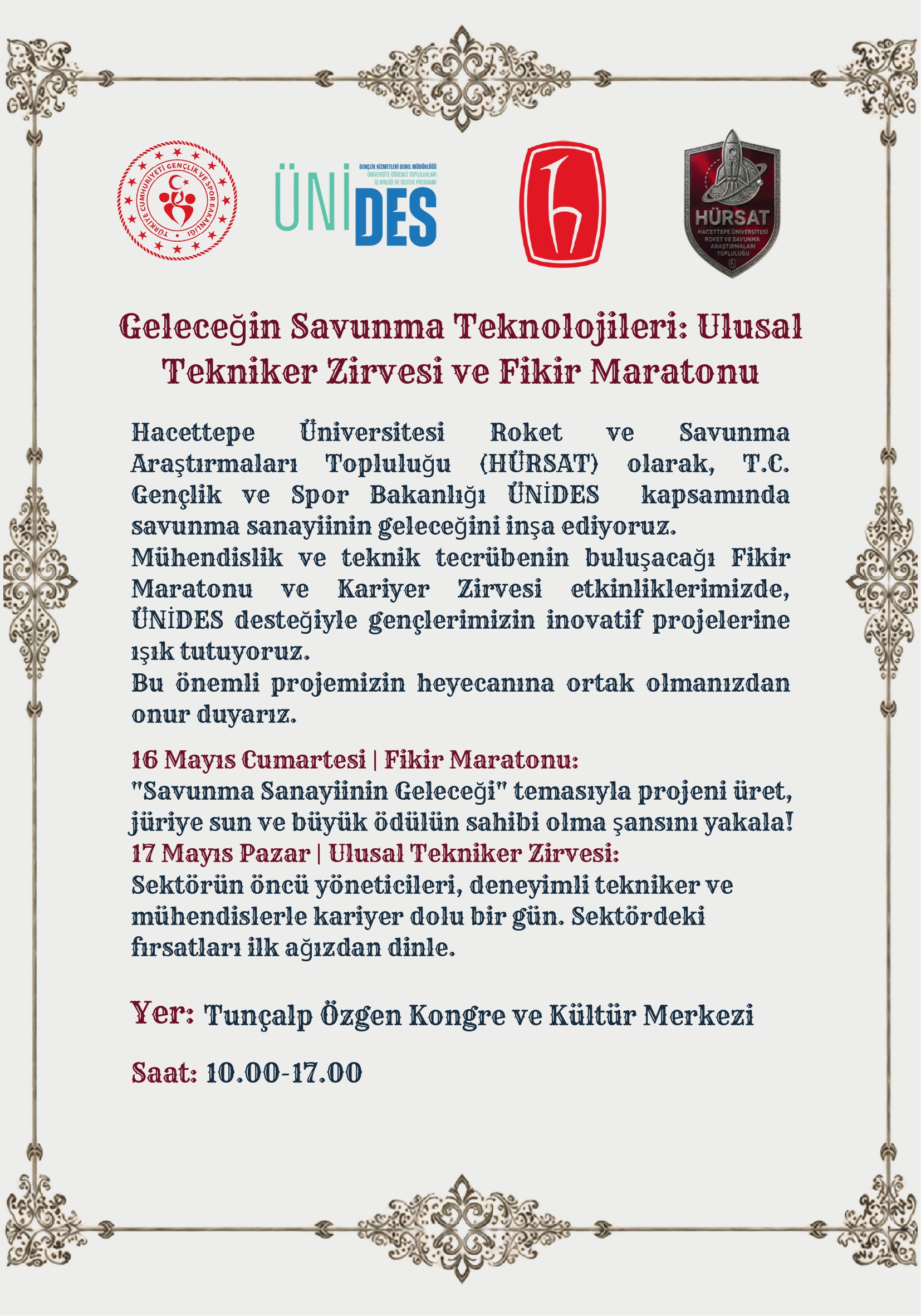 Geleceğin Savunma Teknolojileri ve Ulusal Tekniker Zirvesi Fikir Maratonu ÜNİDES PROJESİ