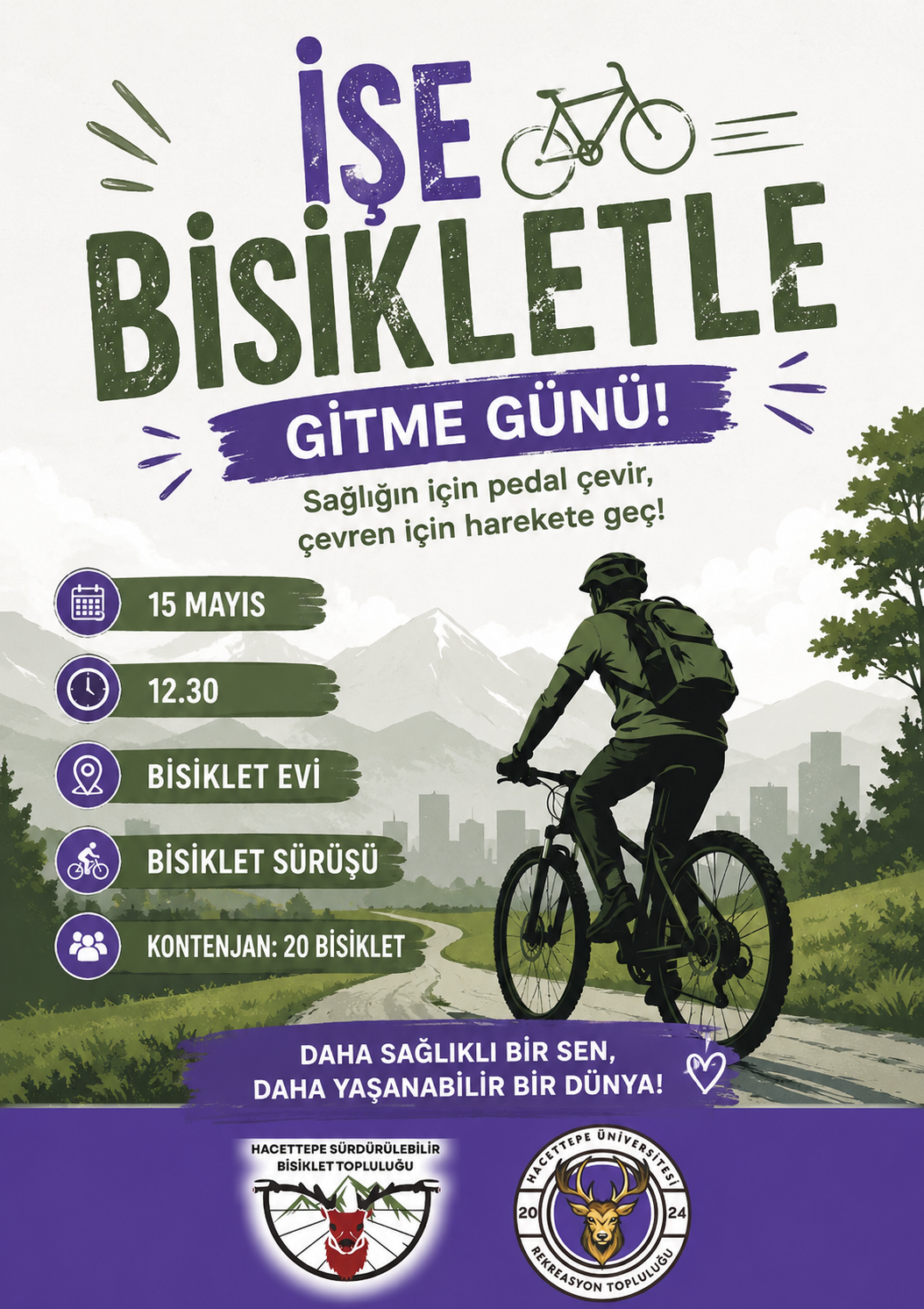 İşe Bisikletle gitme sürüşü