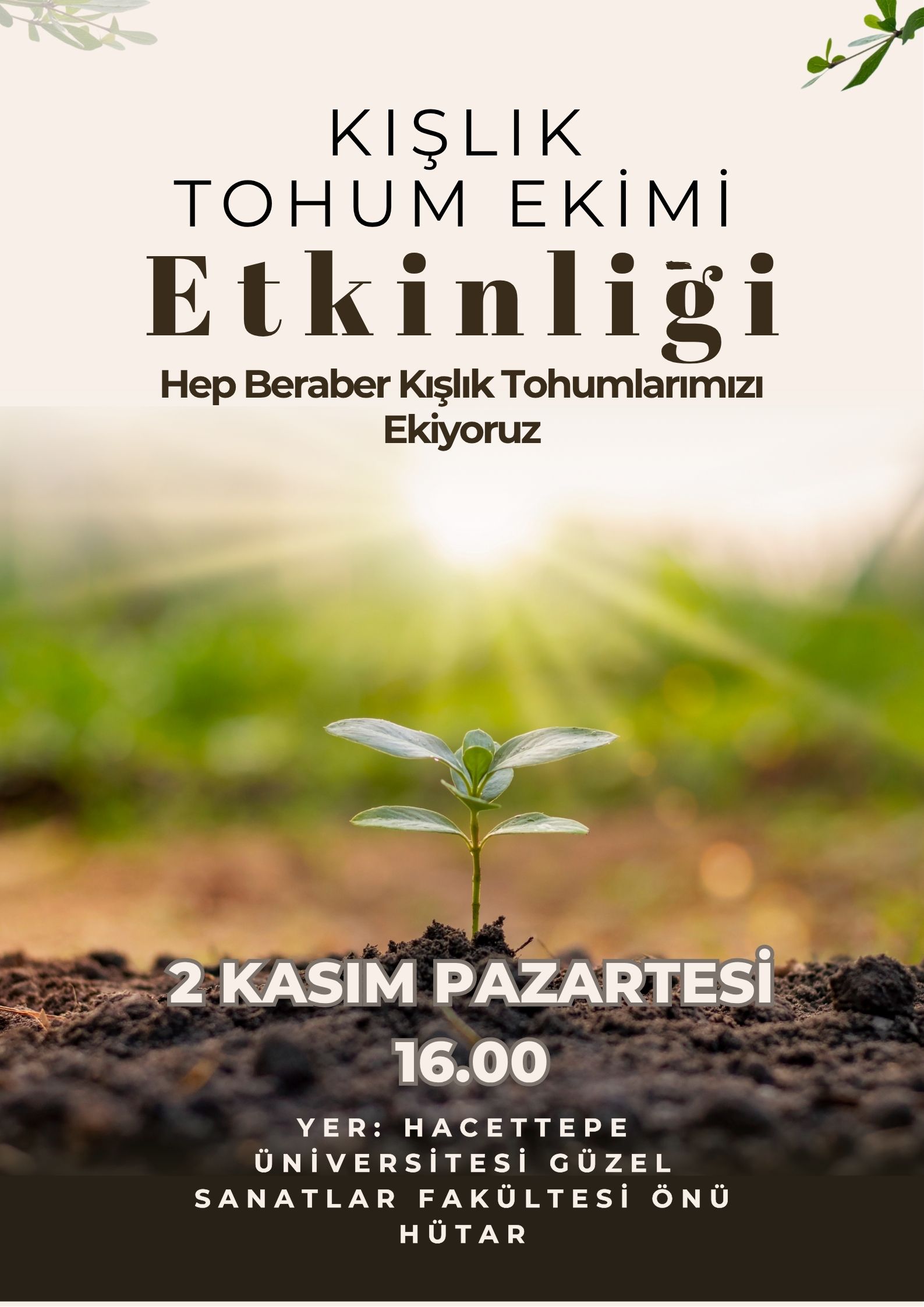 Kışlık Tohum Ekimi