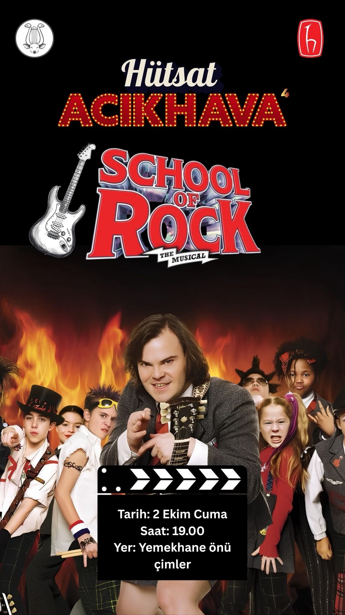 Açık Hava Sineması: School of Rock film gösterimi