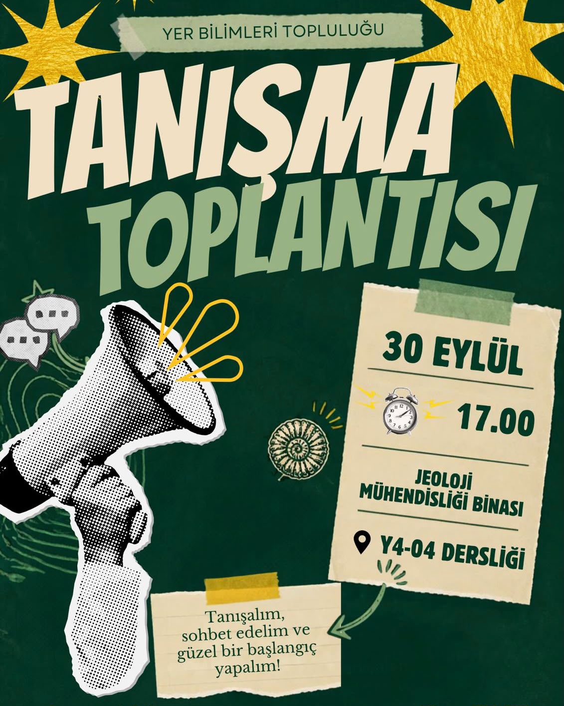 YER BİLİMLERİ TOPLULUĞU TANIŞMA TOPLANTISI